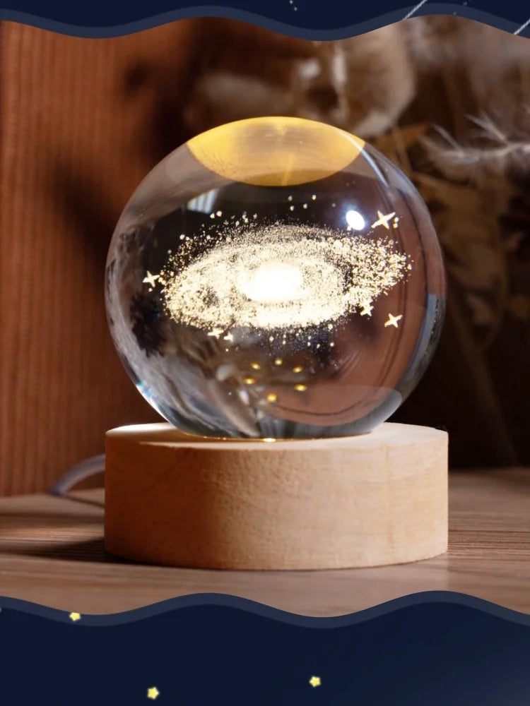 Solar System Crystal Table Lamp