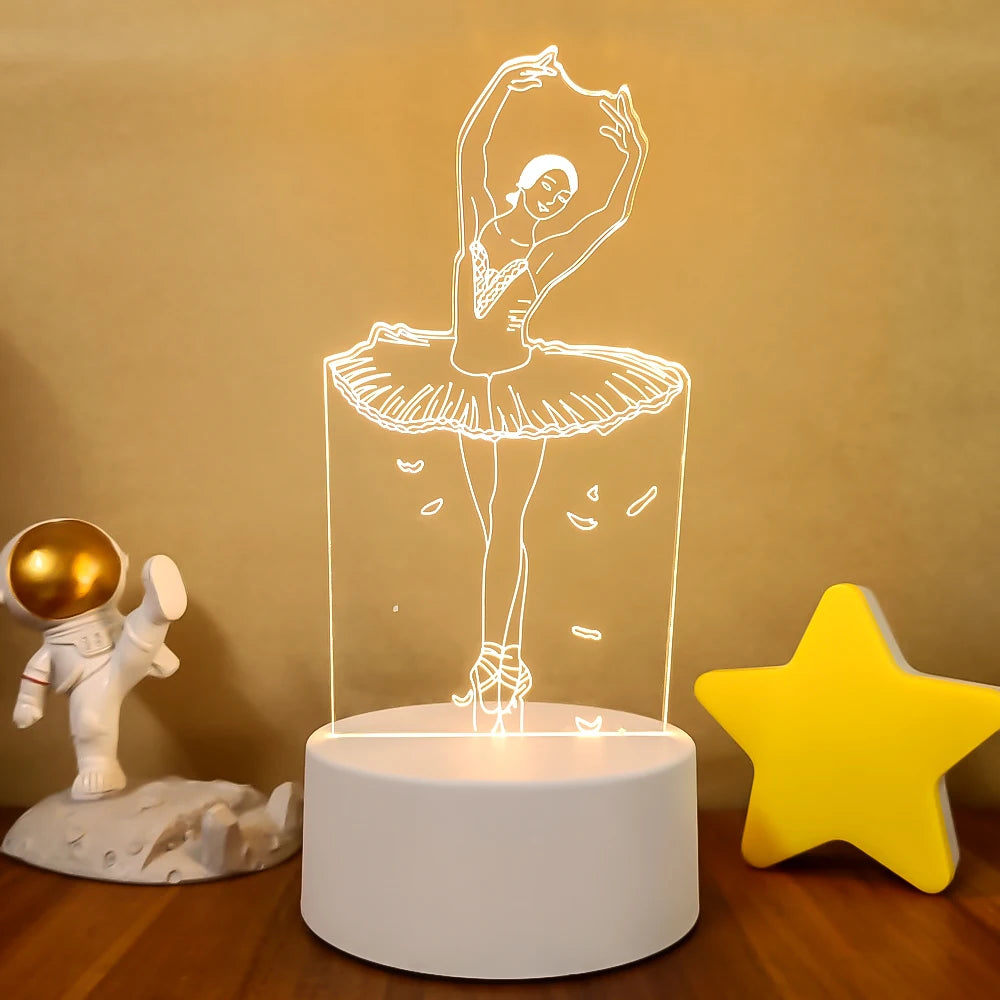 Creative 3D LED Table Lamp