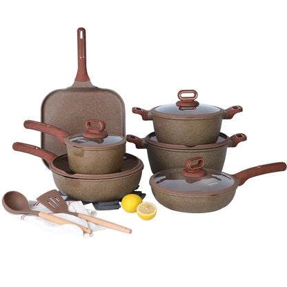 5-Piece Granite Cookware Set