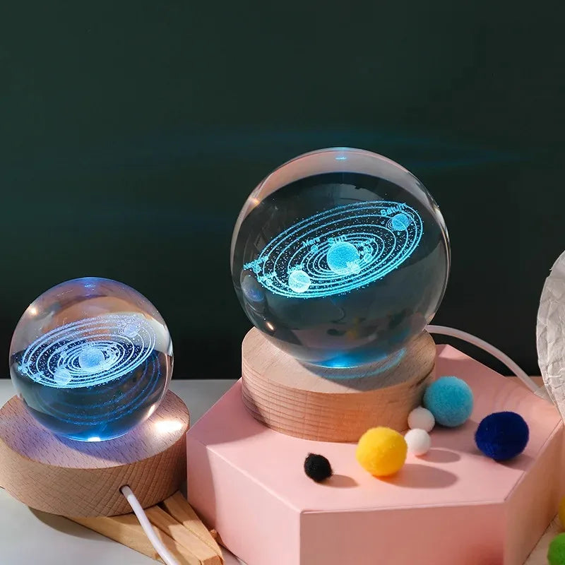Solar System Crystal Table Lamp