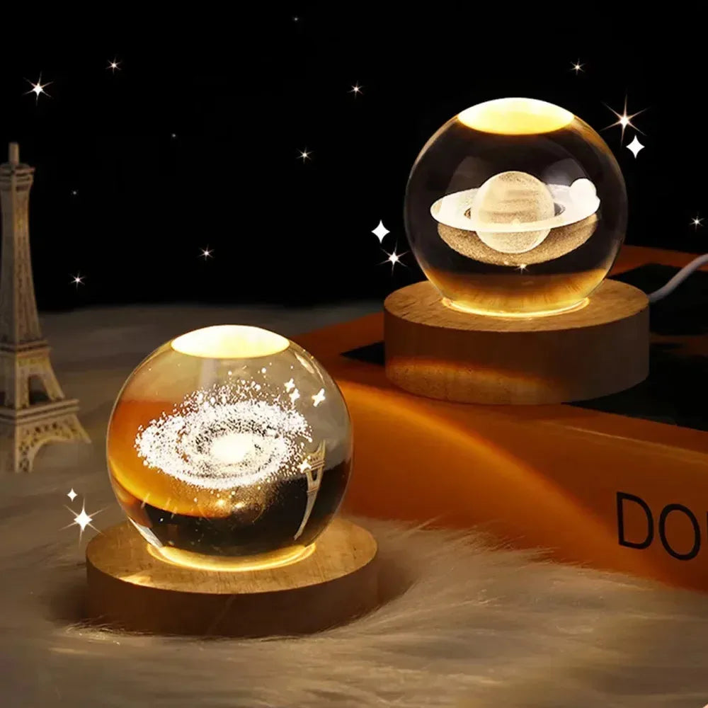 Solar System Crystal Table Lamp