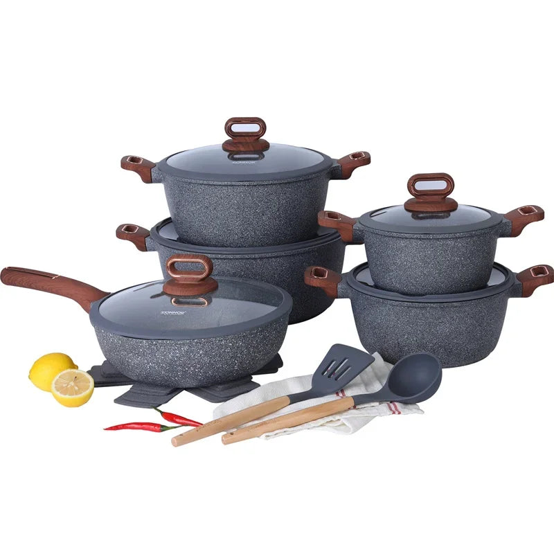5-Piece Granite Cookware Set