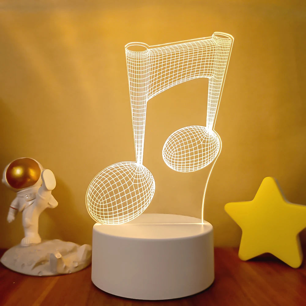 Creative 3D LED Table Lamp